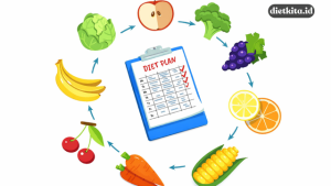 mengatur pola makan konsisten